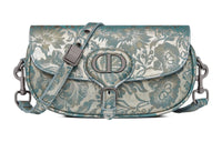 DIOR Bobby Cow Leather Shoulder Bag Crossbody Bag Women's Blue