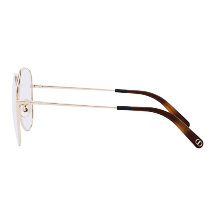 DIOR - Oval Eyeglass Frames Unisex Tortoiseshell