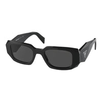PRADA Plastic Rectangular Sunglasses Women's Black