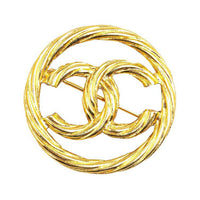 CHANEL 1980-1989 Cc Costume Brooch