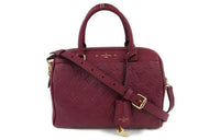 LOUIS VUITTON Cow Leather Shoulder Bag Crossbody Bag Handbag Women's Red