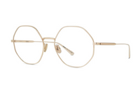 DIOR Metal Irregular Shape Eyeglass Frames Men's Gold
