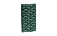 GOYARD SAINT-ROCH Canvas With Leather Dog's Teeth Wallet Unisex Green