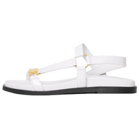 CELINE Maud Triomphe One Strap Sandals Women's White
