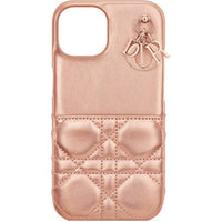 DIOR Leather Material Letter Pendant Phone Cases Available For IPhone 13/14/15/Pro