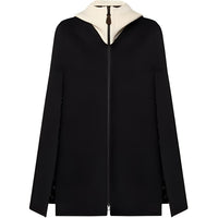 LOUIS VUITTON Ribbed Hood Double Face Cape