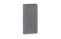 LOUIS VUITTON Brazza Taïga Cow Leather Wallet Men's Gray