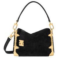 LOUIS VUITTON Trunk Leather Pillow Bag Crossbody Bag Shoulder Bag Small Size Women's Black
