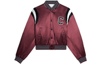 CELINE Cropped Coats Women's Burgundy Red