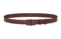 CELINE Leather Belts Women's Brown