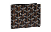 GOYARD SAINT FLORENTIN Canvas With Leather Wallet Unisex Black