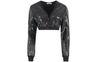PRADA Sequins Embellished Crop Top
