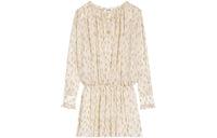 CELINE Long Sleeved Dresses Women's Beige Yellow