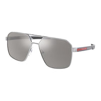 PRADA Subject To Official Website Rectangular Sunglasses Men's Silver