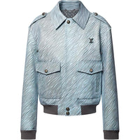 LOUIS VUITTON Lv X Park Seo-Bo Epi Leather Flight Jacket