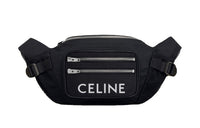 CELINE Polyamide Fabric Shoulder Bag, Crossbody Bag, Sling Bag, Fanny Pack Large Size Men's Black