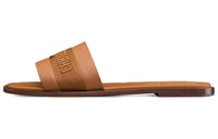 DIOR Dway Abrasion-Resistant Slide Slippers Women's Camel