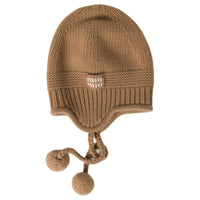 MIU MIU Cashmere Beanies Unisex Camel Brown