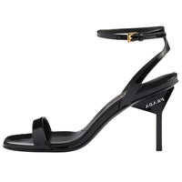 PRADA One Strap Sandals 8.5cm Women's Black