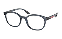 PRADA - Irregular Shape Eyeglass Frames Men's Blue