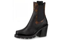 LOUIS VUITTON Limitless Short Chelsea Boots Women's Black