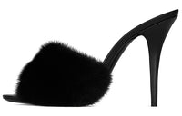 SAINT LAURENT Slide Slippers Women's Black