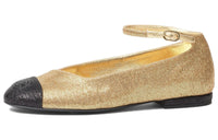 CHANEL Casual Single Shoes Women's Black Gold