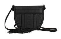 SAINT LAURENT Leather Saddle Bag, Shoulder Bag, Crossbody Bag Women's Black
