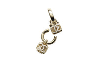 CHANEL Earrings Women's Gold