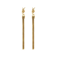 SAINT LAURENT Cassandre Tassel Earrings