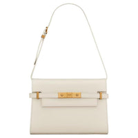 SAINT LAURENT Cow Leather Shoulder Bag Small Size Women's White