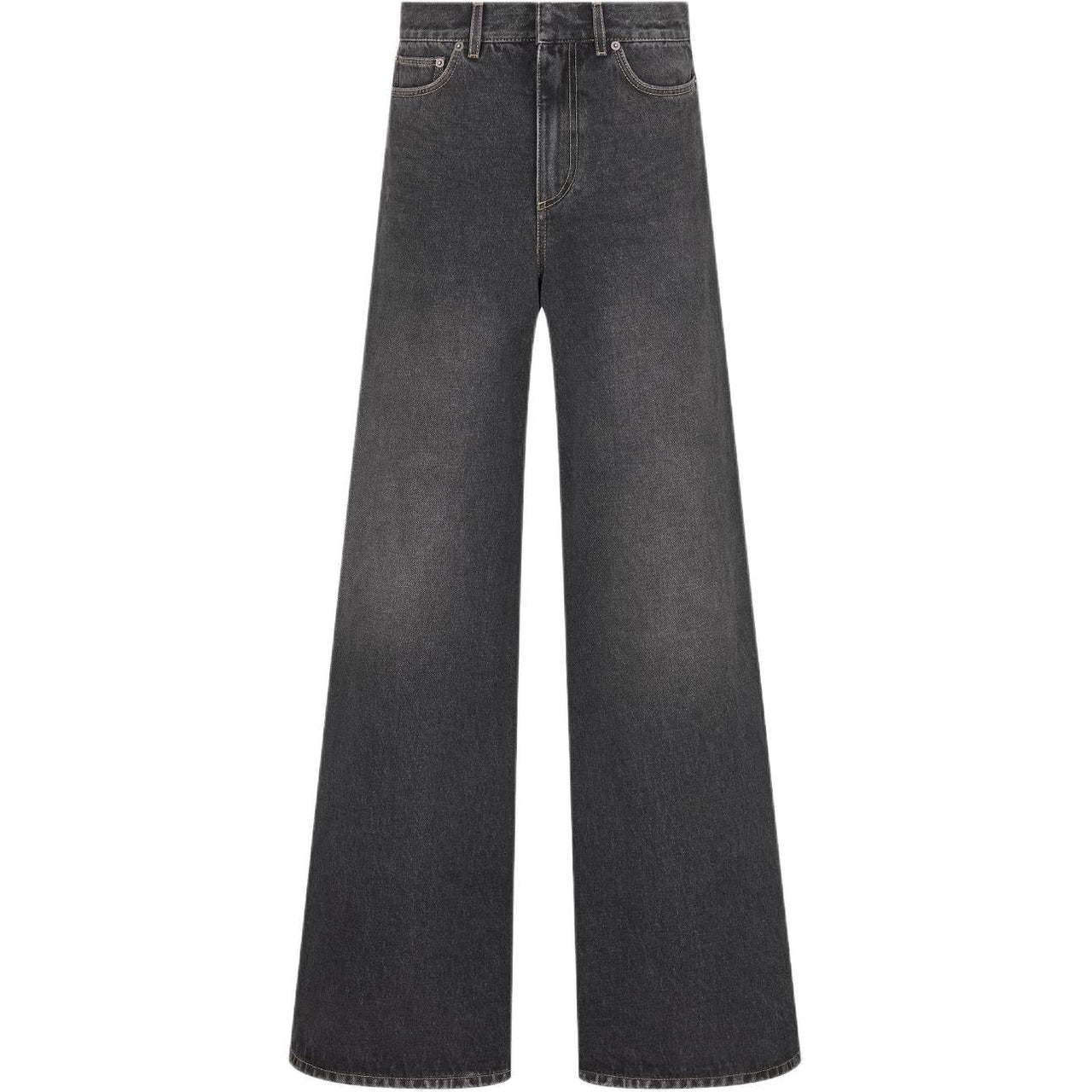 DIOR Button Detailed Wide Leg Jeans