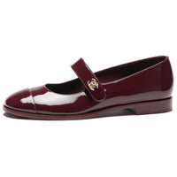 CHANEL Casual Single Shoes Women's Burgundy