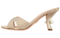 DIOR Tribales Slip-Resistant Slide Slippers Women's Beige