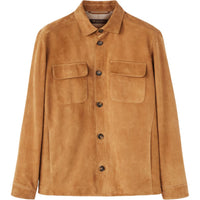 Loro Piana FW24 Leather Jacket Men's Hickory Nut