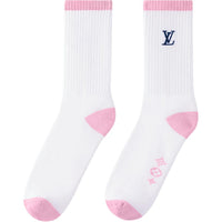 LOUIS VUITTON FW24 Knee-High Socks Women's 1 Pack Pink