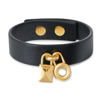 Loro Piana Cow Leather Bangles Women's Black