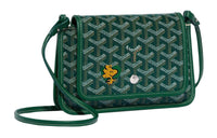 GOYARD Plumet Canvas With Leather Envelope Bag Handheld Shoulder Bag Crossbody Bag Small Size Unisex Green