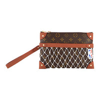 LOUIS VUITTON NBA Collaboration Leather Clutch Men's Brown