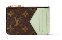 LOUIS VUITTON Monogram Canvas Card Holder Women's Matcha