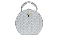 GOYARD ALTO Canvas With Leather Crossbody One Shoulder Handbags Mini Women's Silver