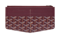 GOYARD Insert Louise Canvas With Leather Wallet Unisex Burgundy