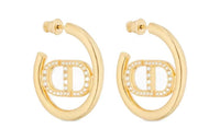 DIOR Metal, Resin Earrings Women's Gold