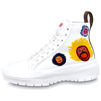 LOUIS VUITTON Slip-Resistant High-Top Casual Shoes Women's White