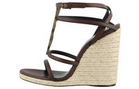 SAINT LAURENT CASSANDRA One Strap Sandals Women's Brown