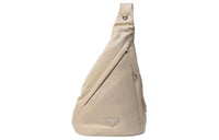 PRADA Leather One Shoulder Sling Bag Men's Desert Beige