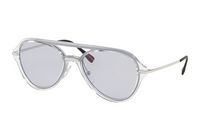 PRADA Plastic Aviator Sunglasses Men's Gray