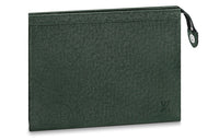 LOUIS VUITTON Pochette Voyage Taïga Cow Leather Clutch Regular Men's Jasper