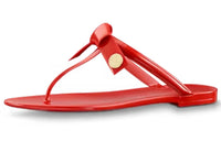 LOUIS VUITTON Slip-Resistant Flip Flops Women's Red
