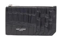 SAINT LAURENT Calfskin Wallet Women's Black